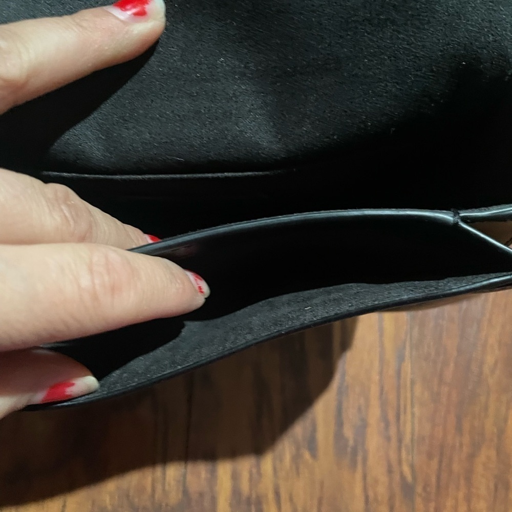 Coach Georgie Saddle bag—a small purse. Black and brown, classic C coach… - Picture 5 of 13